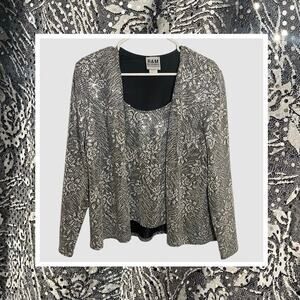 Vintage R&M Richards Silver Sequin Blouse – Size 14